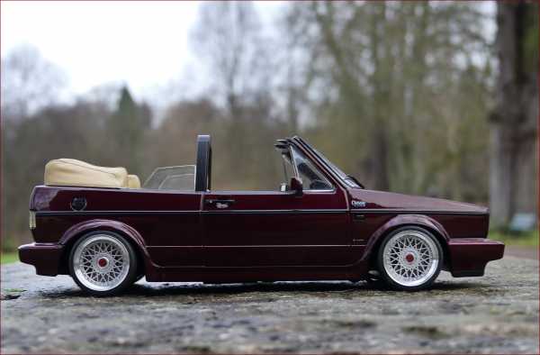 1:18 VW Golf I Cabrio Classic Line Red Edition + BBS RS inkl.OVP